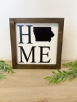 Home Iowa Stacked Sign