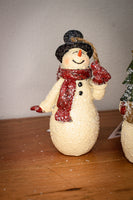 Glittered Resin Vintage Snowman