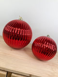 Shatterproof Red Mercury Round Ornament