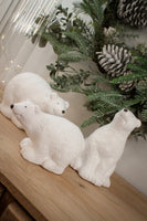 Glittered Snowy Polar Bears