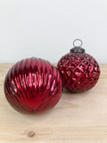 Red Mercury Glass Ornaments