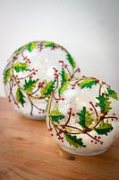 Holly Berry LED Globes