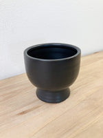 Black Round Compote Pots