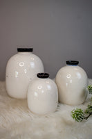 Crackled Ceramic Vase
