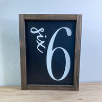 8x10 Family Number Sign (New)