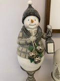 Woodland Snowman Figurine