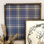 Navy & Cream Plaid | Navy Nature