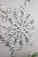 DOORBUSTER 10" Metal Snowflake Ornament