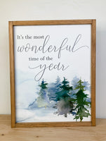 It's The Most Wonderful Time Watercolor