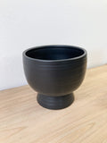 Black Round Compote Pots