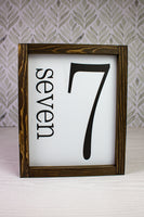 8x10 Family Number Sign