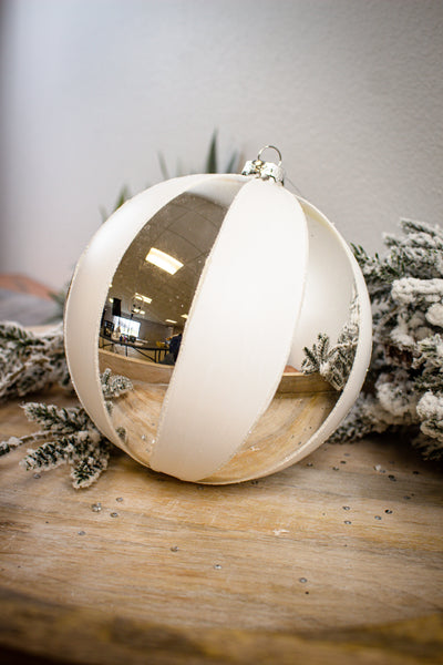 White & Silver Glass Ornaments