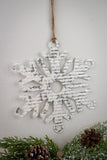 DOORBUSTER 10" Metal Snowflake Ornament