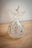 Glass Angel with Jewels LED