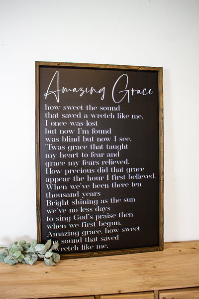 Amazing Grace Sign