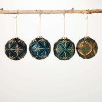 Deep Jewel Toned Ball Ornaments